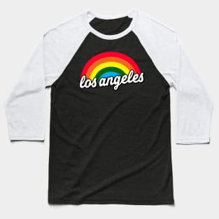 Los Angeles Gay Pride LA Rainbow Flag LGBT Baseball T-Shirt